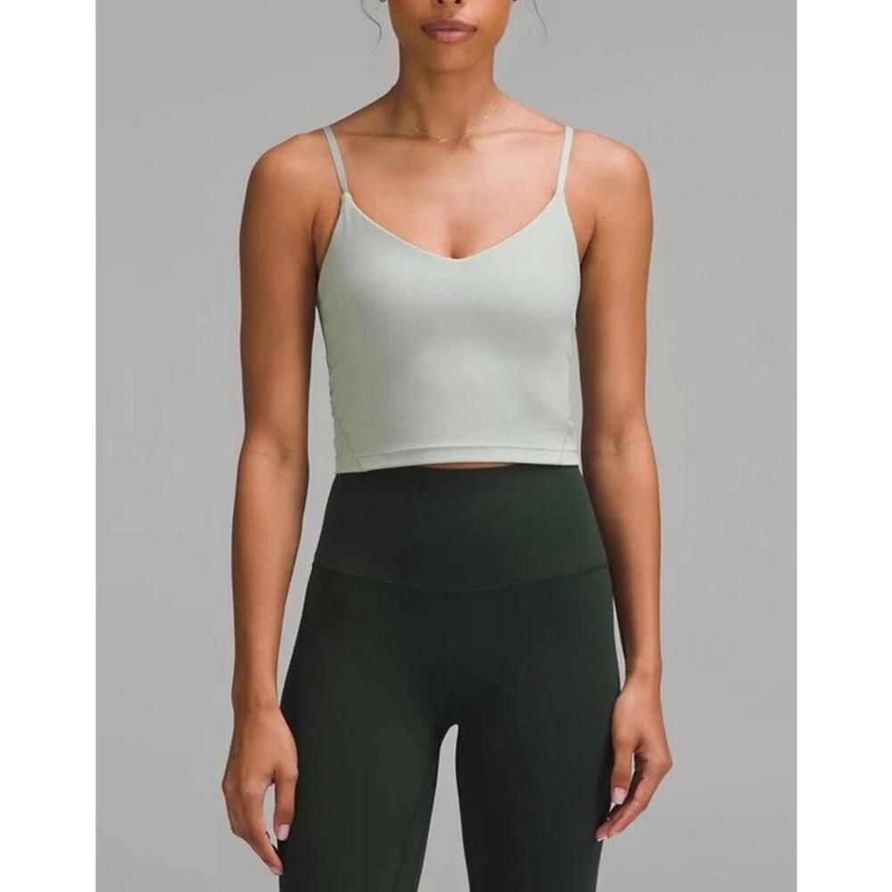 Lululemon Align Cropped Cami Tank Top size 2 Jade Grey JDGR NWT  $68